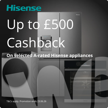 Hisense 2026 A-Rated Appliances Cashback Promotion